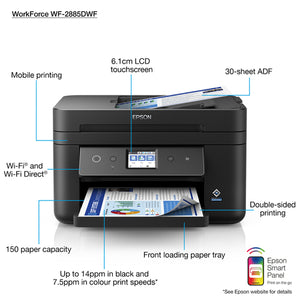 Epson WorkForce WF-2885DWF printer