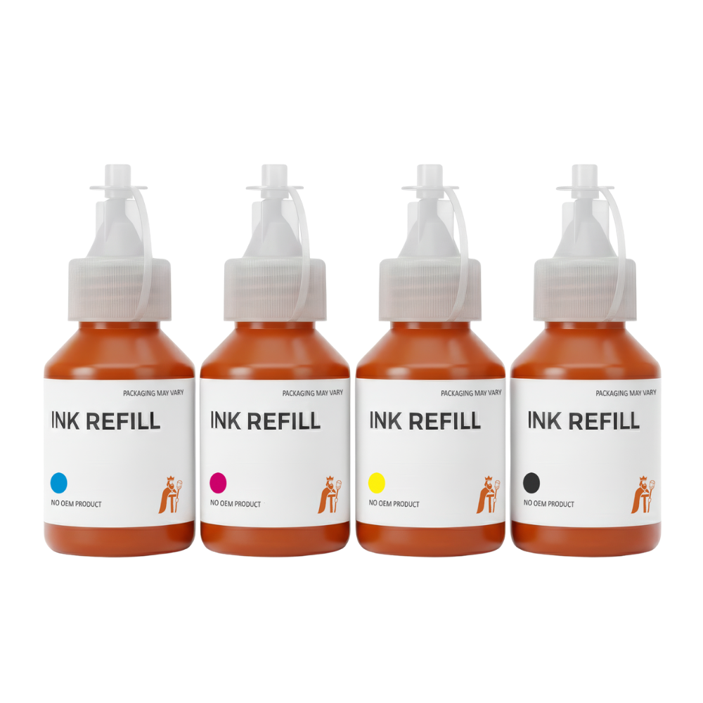 Huismerk 104 Navulinkt - Zwart, Cyaan, Magenta, Geel - 4 x 70 ml