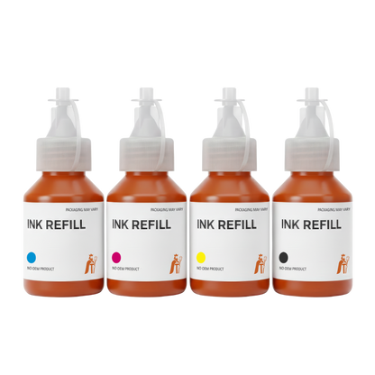 Huismerk 104 Navulinkt - Zwart, Cyaan, Magenta, Geel - 4 x 70 ml