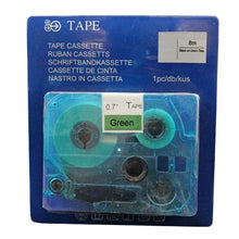 Brother TZE741 labeltape zwart op groen - Meerkleurig