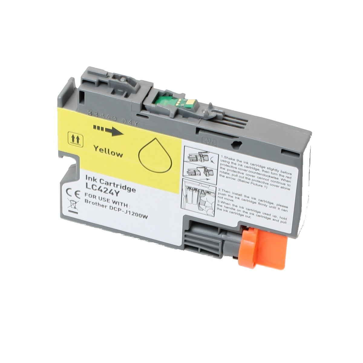 Brother LC424 cartridge - Geel